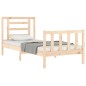 vidaXL Estructura de cama con cabecero madera maciza vidaXL Estructura de cama con cabecero madera maciza