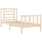 vidaXL Estructura de cama con cabecero madera maciza vidaXL Estructura de cama con cabecero madera maciza