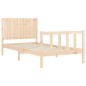 vidaXL Estructura de cama con cabecero madera maciza 100x200 cm vidaXL Estructura de cama con cabecero madera maciza 100x200 cm