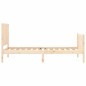 vidaXL Estructura de cama con cabecero madera maciza 100x200 cm vidaXL Estructura de cama con cabecero madera maciza 100x200 cm