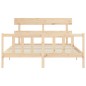 vidaXL Estructura de cama con cabecero madera maciza 160x200 cm vidaXL Estructura de cama con cabecero madera maciza 160x200 cm