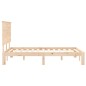 vidaXL Estructura de cama de matrimonio con cabecero madera maciza vidaXL Estructura de cama de matrimonio con cabecero madera maciza
