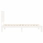 vidaXL Estructura de cama individual con cabecero madera maciza blanco vidaXL Estructura de cama individual con cabecero madera maciza blanco