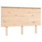 vidaXL Estructura de cama con cabecero madera maciza 140x190 cm
