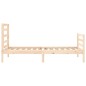 vidaXL Estructura de cama con cabecero madera maciza 100x200 cm vidaXL Estructura de cama con cabecero madera maciza 100x200 cm