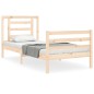 vidaXL Estructura de cama con cabecero madera maciza vidaXL Estructura de cama con cabecero madera maciza