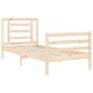 vidaXL Estructura de cama con cabecero madera maciza vidaXL Estructura de cama con cabecero madera maciza