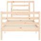 vidaXL Estructura de cama con cabecero madera maciza vidaXL Estructura de cama con cabecero madera maciza