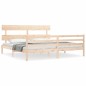 vidaXL Estructura de cama con cabecero madera maciza 200x200 cm vidaXL Estructura de cama con cabecero madera maciza 200x200 cm
