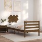 vidaXL Estructura cama con cabecero madera maciza marrón miel 90x200cm vidaXL Estructura cama con cabecero madera maciza marrón miel 90x200cm