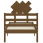 vidaXL Estructura cama con cabecero madera maciza marrón miel 90x200cm vidaXL Estructura cama con cabecero madera maciza marrón miel 90x200cm