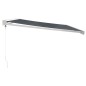 vidaXL Toldo retráctil aluminio y tela gris antracita 4,5x3 m vidaXL Toldo retráctil aluminio y tela gris antracita 4,5x3 m