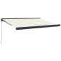 vidaXL Toldo retráctil aluminio y tela color crema 3x2,5 m vidaXL Toldo retráctil aluminio y tela color crema 3x2,5 m