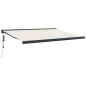 vidaXL Toldo retráctil aluminio y tela color crema 4x3 m vidaXL Toldo retráctil aluminio y tela color crema 4x3 m
