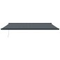 vidaXL Toldo retráctil aluminio y tela gris antracita 5x3 m vidaXL Toldo retráctil aluminio y tela gris antracita 5x3 m