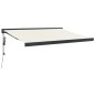 vidaXL Toldo retráctil aluminio y tela color crema 3x2,5 m vidaXL Toldo retráctil aluminio y tela color crema 3x2,5 m