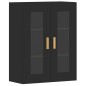 vidaXL Armarios de pared 2 uds madera de ingeniería negro vidaXL Armarios de pared 2 uds madera de ingeniería negro