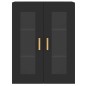 vidaXL Armarios de pared 2 uds madera de ingeniería negro vidaXL Armarios de pared 2 uds madera de ingeniería negro