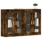 vidaXL Armarios de pared 2 uds madera de ingeniería roble ahumado vidaXL Armarios de pared 2 uds madera de ingeniería roble ahumado