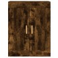 vidaXL Armarios de pared 2 uds madera de ingeniería roble ahumado vidaXL Armarios de pared 2 uds madera de ingeniería roble ahumado