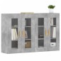 vidaXL Armarios de pared 2 uds madera de ingeniería gris hormigón vidaXL Armarios de pared 2 uds madera de ingeniería gris hormigón