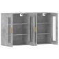 vidaXL Armarios de pared 2 uds madera de ingeniería gris hormigón vidaXL Armarios de pared 2 uds madera de ingeniería gris hormigón