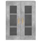 vidaXL Armarios de pared 2 uds madera de ingeniería gris hormigón vidaXL Armarios de pared 2 uds madera de ingeniería gris hormigón