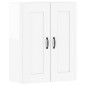 vidaXL Armarios de pared 2 uds madera de ingeniería blanco brillante vidaXL Armarios de pared 2 uds madera de ingeniería blanco brillante