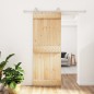 vidaXL Puerta corredera con herrajes madera maciza de pino 80x210 cm vidaXL Puerta corredera con herrajes madera maciza de pino 80x210 cm