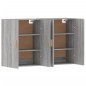 vidaXL Armarios de pared 2 uds madera de ingeniería gris Sonoma vidaXL Armarios de pared 2 uds madera de ingeniería gris Sonoma