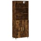 vidaXL Aparador alto madera contrachapada roble ahumado 69,5x34x180 cm vidaXL Aparador alto madera contrachapada roble ahumado 69,5x34x180 cm