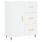 vidaXL Aparador alto madera contrachapada blanco 69,5x34x180 cm
