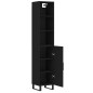 vidaXL Aparador de madera contrachapada negro 34,5x34x180 cm vidaXL Aparador de madera contrachapada negro 34,5x34x180 cm