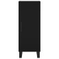 vidaXL Aparador de madera contrachapada negro 34,5x34x180 cm vidaXL Aparador de madera contrachapada negro 34,5x34x180 cm