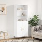 vidaXL Aparador alto madera contrachapada blanco 69,5x34x180 cm vidaXL Aparador alto madera contrachapada blanco 69,5x34x180 cm