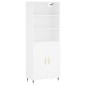 vidaXL Aparador alto madera contrachapada blanco 69,5x34x180 cm vidaXL Aparador alto madera contrachapada blanco 69,5x34x180 cm