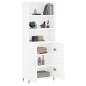 vidaXL Aparador alto madera contrachapada blanco 69,5x34x180 cm vidaXL Aparador alto madera contrachapada blanco 69,5x34x180 cm