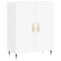 vidaXL Aparador alto madera contrachapada blanco 69,5x34x180 cm vidaXL Aparador alto madera contrachapada blanco 69,5x34x180 cm