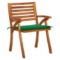 vidaXL Sillas de jardín 8 uds madera maciza de teca con cojines vidaXL Sillas de jardín 8 uds madera maciza de teca con cojines