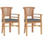 vidaXL Juego de comedor para jardín 3 pzas madera maciza de teca vidaXL Juego de comedor para jardín 3 pzas madera maciza de teca