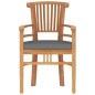 vidaXL Juego de comedor para jardín 3 pzas madera maciza de teca vidaXL Juego de comedor para jardín 3 pzas madera maciza de teca