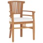 vidaXL Juego de comedor para jardín 5 piezas madera maciza de teca vidaXL Juego de comedor para jardín 5 piezas madera maciza de teca