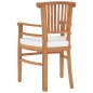 vidaXL Juego de comedor para jardín 5 piezas madera maciza de teca vidaXL Juego de comedor para jardín 5 piezas madera maciza de teca