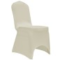 vidaXL Funda de silla elástica 12 unidades crema vidaXL Funda de silla elástica 12 unidades crema