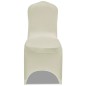 vidaXL Funda de silla elástica 12 unidades crema vidaXL Funda de silla elástica 12 unidades crema