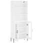 vidaXL Aparador alto madera contrachapada blanco 69,5x34x180 cm vidaXL Aparador alto madera contrachapada blanco 69,5x34x180 cm