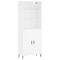 vidaXL Aparador alto madera contrachapada blanco 69,5x34x180 cm vidaXL Aparador alto madera contrachapada blanco 69,5x34x180 cm