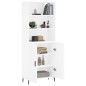 vidaXL Aparador alto madera contrachapada blanco 69,5x34x180 cm vidaXL Aparador alto madera contrachapada blanco 69,5x34x180 cm