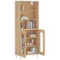 vidaXL Aparador alto madera contrachapada color roble 69,5x34x180 cm vidaXL Aparador alto madera contrachapada color roble 69,5x34x180 cm