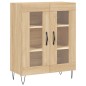 vidaXL Aparador alto madera contrachapada color roble 69,5x34x180 cm vidaXL Aparador alto madera contrachapada color roble 69,5x34x180 cm